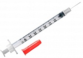 Шприц инсулиновый 3-х компонентный Омникан U40-1мл с иглой 30G